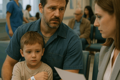 Single Dad Walks into a Hospital to Apply for a Janitor Job — The HR Manager Notices a Faded Wristband on His Son’s Arm With the Code “A3497.” She Turns Pale, Calls Security, and Then Whispers, “Wait… Don’t Move. I Think I Know Who You Are.”