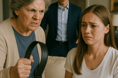 “She Thought Her Humiliation Would Be Complete — When the Mother-in-Law Raised a Belt Before Everyone, No One Expected the Billionaire Son’s Next Move That Changed Every Face in the Mansion and Revealed a Secret Buried for Years…”