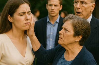 “Her Mother-in-Law Publicly Slapped Her in Front of Hundreds of Guests — But Seconds Later, the Billionaire Father-in-Law Stood Up, Said Five Words That Froze the Entire Hall, and What Happened Next Changed the Family’s Fortune, Exposed Hidden Secrets, and Left Everyone in Complete Silence.”