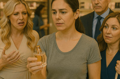 “The Elegant Women Laughed When They Smelled Her ‘Cheap’ Perfume — But When the Billionaire Host Stood Up and Revealed the Fragrance’s True Origin, the Entire Ballroom Fell Silent and the Woman They Mocked Became the Most Admired Guest of the Night”