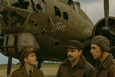 “They Fired Over a Thousand Bullets at the B-17 Flying Fortress and Watched It Fall From the Sky — But When the Smoke Cleared, the Impossible Happened. The Plane Kept Flying With No Nose, No Engines, and Half a Wing, Carrying a Crew Who Refused to Die. What the Ground Crews Found When It Finally Landed Made the U.S. Air Force Call It ‘The Plane That Couldn’t Be Killed’”