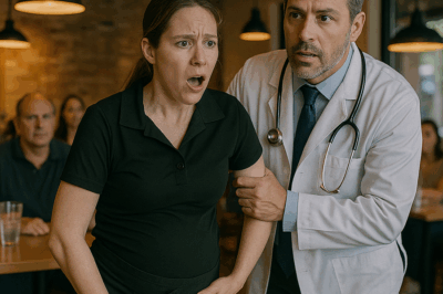 “A Pregnant Waitress Collapsed During Her Shift, Not Knowing the Emergency Doctor Rushing to Help Was Her Billionaire Ex-Husband. Everyone Watched in Shock as Their Eyes Met for the First Time in Years — and Then He Did Something That Left the Whole Hospital Whispering for Weeks.”