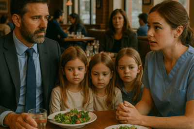 “Her Friends Set Her Up on a Blind Date With a ‘Wealthy CEO,’ But When She Arrived, He Brought His Three Little Girls Instead. The Dinner That Was Supposed to Last an Hour Changed Everything — and The Single Dad’s Triplets Weren’t the Only Ones Who Fell in Love That Night.”