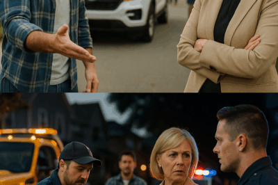 Our HOA President Parked Her Car Across My Driveway to “Teach Me a Lesson” About the Rules — But When I Called for a Tow, She Tried to Stop It. Then the Tow Truck Arrived With a Police Escort, and What Happened Next Made the Whole Neighborhood Watch in Shocked Silence.