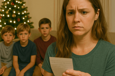 I Drove Two Hours to Attend My Parents’ Annual Christmas Party — But When I Arrived to Find the House Empty Except for My Three Nephews and a Mysterious Note, I Realized the Truth They’d Been Hiding for Years