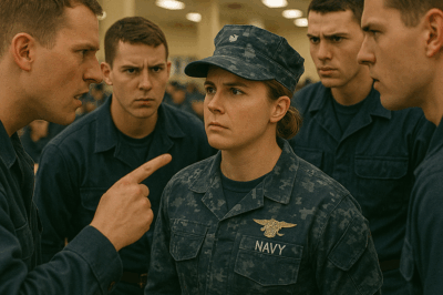 “Five Recruits Cornered a Quiet Woman in the Mess Hall, Laughing Until She Dropped Her Tray — But 30 Seconds Later, They Realized Too Late Who She Really Was, When the Door Slammed, the Room Fell Silent, and the Most Feared Navy SEAL in the Pacific Turned to Face Them.”