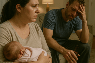 SS“Just Hours After I Gave Birth, My Husband Texted Me: ‘Pick Up Some Beer on Your Way Home.’ I Was Furious and Ready to Leave Him Forever — But When I Walked Into the House, What I Saw in the Living Room Made My Heart Stop and Changed Everything I Thought I Knew.”  💔 Full Story (~2,800 words) Part 1: The Message That Broke Me  After twelve hours of labor, I finally held my baby girl in my arms. She was small, pink, and perfect.  The exhaustion melted away for a moment as I looked at her tiny fingers. Then my phone buzzed on the hospital tray.  A message from my husband, Tom.  “Congrats, babe. Can you grab some beer on your way home?”  I blinked.  I thought it was a joke.  But then another message came:  “Don’t forget the light kind. I’m running low.”  My heart sank.  I’d just gone through the hardest, most painful experience of my life — and that was the first thing he thought to say?  Not ‘How are you?’ Not ‘I love you’. Just beer.  The nurse walked in and smiled.  “Your husband must be excited to meet his daughter.”  I forced a smile.  “Yeah… excited.”  But inside, something cracked.  Part 2: The Drive Home  Two days later, I was discharged.  I should’ve been excited to go home, but dread sat heavy in my chest.  Tom hadn’t visited once. He’d said work was “crazy” and promised he’d “make it up” when I got back.  So, as I drove home — baby asleep in her car seat — I passed the grocery store and stared at the neon “BEER” sign glowing through the rain.  I almost kept driving.  But then anger flared.  “Fine,” I muttered. “He wants beer? I’ll get him beer.”  I marched in, bought a six-pack, and slammed it onto the counter.  The cashier, an older woman, smiled politely.  “New mom?”  “How’d you guess?”  She nodded toward the baby carrier.  “Because you look like you could use two beers.”  I laughed weakly.  But the closer I got home, the less I wanted to laugh.  Part 3: The Empty Driveway  When I pulled into the driveway, something felt off.  Tom’s truck was there, but the lights in the house were dim.  No welcome sign. No balloons. No “It’s a girl!” banner like I’d imagined.  Just silence.  I unlocked the door, balancing the baby carrier and the beer.  “Tom?” I called softly.  No answer.  Then I heard it — faint sobbing.  Coming from the living room.  Part 4: The Shock  I walked in and froze.  Tom was sitting on the floor, back against the couch, surrounded by boxes and torn wrapping paper.  His eyes were red.  In front of him was a half-assembled crib — the same one we’d argued about weeks ago because he’d “get to it later.”  He looked up when he heard me.  “You’re home.”  His voice cracked.  I frowned.  “What’s going on? Why are you crying?”  He wiped his face quickly, trying to compose himself.  “I messed up,” he said quietly.  “You think?” I snapped. “You texted me about beer after I gave birth!”  He winced.  “I know. I didn’t mean it like that.”  “Then how did you mean it?”  He took a shaky breath.  “You weren’t supposed to see those texts.”  Part 5: The Explanation  He reached into a box beside him and pulled out something wrapped in tissue paper.  When he handed it to me, I hesitated — then unwrapped it slowly.  Inside was a baby blanket embroidered with our daughter’s name, Grace.  “I had this made,” he said. “And a few other things. I’ve been trying to get the nursery done before you came home.”  I blinked.  “Then why the beer text?”  He looked embarrassed.  “Because I wasn’t texting you.”  I frowned.  “Excuse me?”  He handed me his phone.  There it was — a message thread with Jake, his best friend.  Tom: “I’m so nervous, man. I can’t stop shaking. My hands won’t stay still.” Jake: “Breathe, dude. Grab a beer. It’ll calm you down.” Tom: “Out of beer. Can’t leave. She’ll be home soon.” Jake: “Ask her to bring some.”  My stomach dropped.  “You accidentally texted me instead of Jake,” I said softly.  He nodded.  “I wasn’t celebrating, Sarah. I was panicking.”  Part 6: The Panic  He ran a hand through his hair, still shaking.  “When you left for the hospital, I thought I was ready. But when I got here alone, everything hit me. The crib was still in pieces, the baby monitor wasn’t set up, and I realized — I didn’t know if I’d be good enough.”  He laughed bitterly.  “I started building the crib, but every time I messed up, I just felt worse. I didn’t even eat. I just… spiraled.”  He looked up at me, eyes glistening.  “And then I sent you that stupid text. Because I didn’t know how to say I was terrified.”  Part 7: The Realization  I sat down beside him.  The anger that had been boiling for days slowly faded into something else — understanding.  I looked around.  He hadn’t just been building a crib.  The entire room was covered in baby things — folded onesies, stuffed animals, diapers stacked neatly in baskets.  He’d been working nonstop.  “Tom…” I whispered. “You did all this?”  He nodded.  “I wanted it to be perfect when you came home. I didn’t want you to worry about anything.”  He gave a weak laugh.  “Guess I failed.”  I shook my head.  “No. You didn’t.”  Part 8: The Apology  He leaned his head back against the couch, eyes closed.  “I’m sorry, Sarah. For not being there when you needed me most. For every time I made you feel alone.”  I reached over, touching his hand.  “You were scared. So was I. But we don’t have to do this alone anymore.”  We sat there in silence, holding hands, listening to the soft breaths of our baby sleeping in her carrier beside us.  Then I chuckled softly.  “You still owe me an apology for the beer text.”  He smiled faintly.  “I’ll spend the rest of my life making it up to you.”  Part 9: The Moment  Hours passed.  The rain stopped.  Tom stood up and gently lifted Grace into his arms for the first time.  For a moment, all his nervousness disappeared.  He looked at her like she was the most delicate miracle on Earth.  “Hey there, sweetheart,” he whispered. “I’m your dad.”  She stirred, tiny fingers wrapping around his thumb.  Tears filled his eyes again.  And for the first time since the hospital, I saw peace on his face.  Part 10: The New Beginning  The next morning, I woke to the smell of coffee.  Tom was in the kitchen, humming softly as he cooked breakfast — pancakes shaped like hearts.  He glanced up when he saw me.  “You’re supposed to be resting.”  “And miss this culinary masterpiece?” I teased.  He grinned.  “I Googled ‘how to make breakfast for new moms.’”  I laughed, tears of joy threatening to spill again.  Part 11: The Surprise  A few days later, a delivery truck pulled up outside.  Tom looked sheepish.  “I may have ordered something.”  Inside the truck were boxes — more baby supplies, a recliner for late-night feedings, and one last item:  A wooden plaque engraved with words that stopped me in my tracks.  “Our Forever Team: Tom, Sarah & Grace — Built With Love, Panic, and Beer.”  I burst out laughing.  “Beer?”  He shrugged.  “Might as well own the story.”  Part 12: One Year Later  A year passed.  Grace grew from a fragile newborn to a curious toddler who filled the house with laughter.  Every time I saw Tom playing with her, I remembered that first night — his fear, his tears, his quiet determination.  We still had rough days. Sleepless nights. Diaper disasters.  But every challenge reminded me that love isn’t always glamorous.  Sometimes it’s messy. Sometimes it starts with a misunderstanding about a six-pack of beer.  And sometimes, that’s enough to rebuild everything you thought was broken.  🌙 Moral of the Story  Don’t judge love by one bad moment — or one bad text.  Sometimes people say the wrong things when they’re scared, not because they don’t care, but because they care too much and don’t know how to show it.  True love isn’t perfect communication. It’s forgiveness, teamwork, and showing up again — even after the worst misunderstanding.