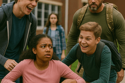 When Classmates Laughed and Pushed a Disabled Girl’s Wheelchair Down the Hall, Thinking It Was “Just a Joke,” They Had No Idea Her Quiet, Single Father Was a Former Navy SEAL—And the Lesson He Taught Them, and the Whole Town, Would Change Every Life in That School Forever