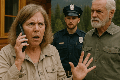 “The HOA President Called the Cops on the ‘Stranger Living in a Cabin’ Near Her Neighborhood — She Demanded I Leave Immediately, Screaming About ‘Rules and Property Lines,’ But When the Sheriff Checked the Deeds and Told Her the Truth, Her Face Turned Pale and the Valley Fell Silent.”