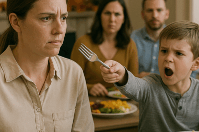 “At Thanksgiving Dinner, My Nephew Threw a Fork at Me and Said, ‘Mom Says You’re Just the Help.’ The Whole Table Went Silent — Then My Brother Tried to Laugh It Off. What Happened Next Left Every Guest Frozen as Years of Family Secrets Unraveled, and They Finally Learned the Truth About the ‘Job’ I’d Been Hiding — and Why I’d Been the One Paying for Every Holiday Dinner All Along”