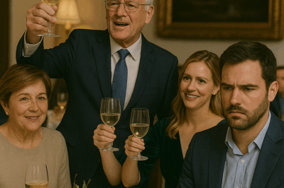 “At My Dad’s Retirement Dinner, He Raised His Glass and Said, ‘Only the Children Who Made Me Proud May Join My Toast.’ Everyone Laughed—Until He Pointed at Me and Added, ‘You Sit Down.’ I Thought It Was Just Another Joke, Until I Discovered the Real Reason He’d Publicly Humiliated Me, the Secret He’d Been Keeping for Decades, and the One Truth That Finally Forced Me to Walk Away for Good.”