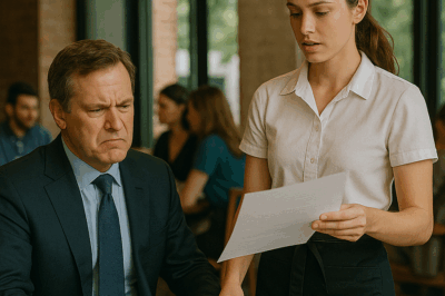 “You Can’t Read That,” the CEO Sneered When the Waitress Glanced at His Confidential Contract — Seconds Later, She Calmly Translated Every Word in Perfect Mandarin, Signed Her Name, and Walked Out Owning Half His Company. What Everyone Learned That Night Became Legend.