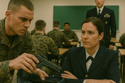The Cadets Searched Her Bag After a Training Drill and Found a Pistol Hidden Inside—They Laughed, Thinking She Was in Serious Trouble… Until the Base Admiral Walked In, Looked at the Weapon, and Told Them the Story That Silenced the Entire Room to Absolute Stillness…