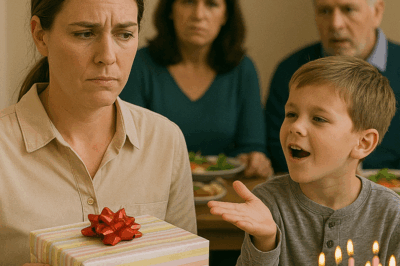 “At My Own Birthday Dinner, My Nephew Rolled His Eyes at My ‘Cheap Gifts’ While His Parents Laughed Along — None of Them Knew I’d Secretly Been Paying for His College Fund for Years. So When He Threw My Present on the Floor and Said, ‘We Don’t Need Your Junk,’ I Smiled, Walked to the Kitchen, Made a Single Phone Call, and Took Back Everything I’d Given. The Next Morning, They Finally Learned Who Had Really Been Supporting Them All”