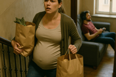 “I Was Seven Months Pregnant, Carrying Groceries Up Three Flights of Stairs While My Husband Played Video Games and Yelled for a Beer. I Told Myself He Was Just Stressed—Until I Found Out Where His Paycheck Really Went, Who He Was Texting Every Night, and the Secret He’d Been Hiding in Our Apartment’s Storage Unit That Made Me Realize I Didn’t Need a Husband to Be a Mother—Or to Start Over.”