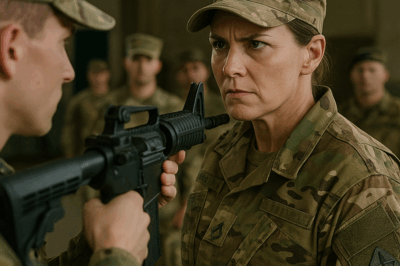 “The New Recruits Laughed When Their Instructor Walked In — Until They Pointed a Training Rifle at Her Head, Thinking She Was ‘Just a Civilian Advisor’… What Happened Next Taught Them Why You Never Cross a Special Forces Veteran Who’s Seen More Than Any of Them Could Imagine”