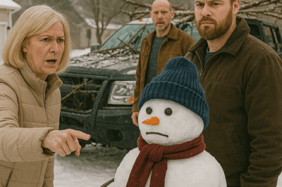 Every Winter, the HOA President Destroyed My Son’s Snowman—Calling It an “Eyesore” for the Neighborhood. So We Built One She Couldn’t Touch… Until the Night She Tried Again, and Her Truck Collided with It. What Happened Next Made the Entire HOA Rethink Who Really Owned the Street.
