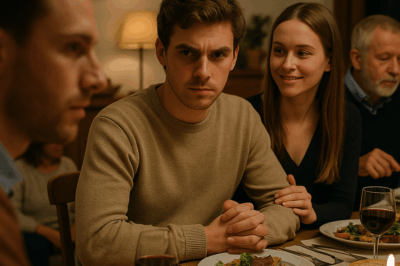 At Our Family Dinner, My Sister Introduced Her New Boyfriend, but He Wouldn’t Stop Staring at Me — and When I Finally Realized Where I Knew Him From, the Secret He Was Hiding Turned the Whole Night Upside Down
