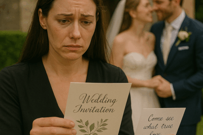 “My Sister Stole My Fiancé, Then Sent Me a Wedding Invitation with a Note That Read: ‘Come See What True Love Looks Like.’ I Thought It Was Just Cruelty—Until I Showed Up, Discovered Why She Really Wanted Me There, and Learned the Truth About the Man I Almost Married, the Lie That Bound Us All Together, and the Secret That Would Finally Let Me Walk Away From My Family—and My Past—for Good.”