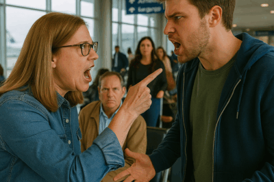 “At the airport my ticket was suddenly canceled and my mom texted