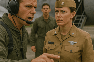 A Navy Pilot Thought the Woman Boarding His Transport Plane Was Just Support Staff—He Mocked Her, Ordered Her Off the Aircraft, and Delayed the Mission. Fifteen Minutes Later, When a General Walked In and Saluted Her First, Everyone Realized Who She Really Was—And The Lesson That Followed Changed the Whole Squadron…