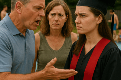 I invited my mom and dad to watch me receive my