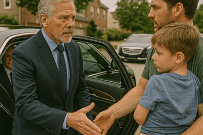 “A Single Dad Risked His Life to Pull a Billionaire CEO From a Sinking Private Jet — Then Walked Away Without Even Telling Him His Name. The Next Morning, Three Black Cadillacs Stopped Outside His Small House, and When the Billionaire Stepped Out With His Son Beside Him, the Single Father Realized What True Reward Looks Like — and Why Sometimes the Smallest Act of Courage Can Rewrite Two Lives Forever”