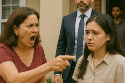 “GET OUT OF MY HOUSE!” HER STEPMOTHER SCREAMED — BUT AS THE GIRL STOOD TREMBLING IN THE RAIN, A BLACK LIMO PULLED UP, AND THE DOOR OPENED TO REVEAL A BILLIONAIRE WHO SAID, “I’VE BEEN LOOKING FOR YOU FOR EIGHTEEN YEARS… YOU’RE THE ONLY ONE WHO CAN CHANGE EVERYTHING.”