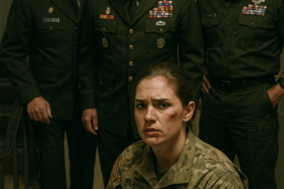 “The Cadets Laughed as They Pushed Her Down the Stairwell — Hours Later, Three Generals Locked Down the Entire Base When They Learned Who She Really Was. The Woman They’d Humiliated Wasn’t a Trainee at All, But a Decorated Officer Sent Undercover to Evaluate the Academy’s Discipline — and the Price for Their Arrogance Would Be a Lesson Every Soldier Would Remember for the Rest of Their Careers”