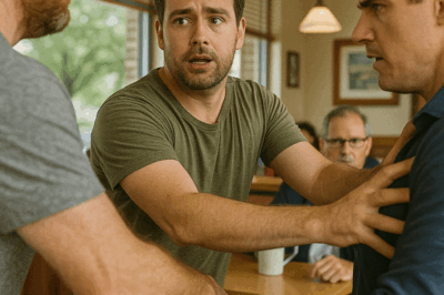 “A Single Dad Working Two Jobs Stopped a Violent Brawl at a Small Diner Just Past Midnight — Everyone Cheered When It Ended, Until a Quiet Man in a Baseball Cap at the Corner Booth Stood Up. No One Realized the Stranger Was a Billionaire CEO in Disguise, and What He Did Next Left Every Customer Frozen — Especially the Single Dad Who Never Expected His Act of Courage to Change His Life Forever”
