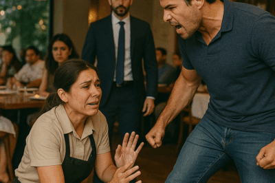 She Was Just a Waitress Begging Not to Be Hurt Again — Until a Quiet Stranger at Table Nine Stood Up, Revealing a Truth That Would Shock Everyone in the Restaurant: He Wasn’t a Customer at All, But the Billionaire Owner Testing Humanity One Last Time — And the Girl Everyone Mocked Was About to Have Her Life Changed Forever.
