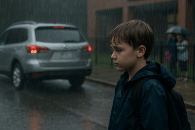“The Afternoon My Parents Picked Up My Sister’s Children From School and Drove Away, Leaving My Young Son Alone to Walk Home in the Pouring Rain — A Cruel Betrayal That Revealed the Favoritism I’d Ignored for Years”