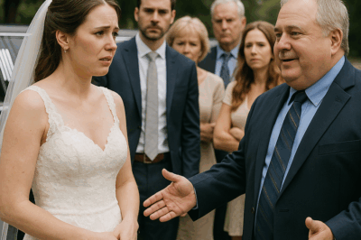 “The Bride Was Mocked and Humiliated by Her Rich Groom’s Family on Her Wedding Day — They Laughed at Her Simple Dress, Insulted Her Modest Parents, and Whispered That Their Son Deserved Better, Completely Unaware of Who She Really Was — Until the Church Doors Opened, a Convoy of Luxury Cars Arrived, and Her Father Stepped Out of a Limo, Revealing a Truth That Instantly Turned the Entire Ceremony Into a Scene of Shock, Regret, and Karma”
