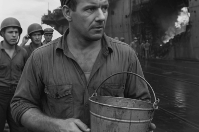 A Kamikaze Crashed Into an American Aircraft Carrier, Ripping It Open and Flooding Its Decks—Engineers Said It Was Hopeless. Then One Young Sailor Grabbed a Bucket, Called His Plan “Idiotic,” and Started Scooping Water. Within Hours, Hundreds Joined Him… and What They Did Next Saved the Entire Ship From Sinking.