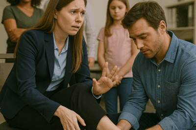 “She Whispered ‘Please, I Can’t Walk…’ and Collapsed in the Rain — The Moment a Weary Single Dad Carried a Powerful CEO in His Arms and Unknowingly Stepped Into the Storm That Would Shatter Both Their Lives”