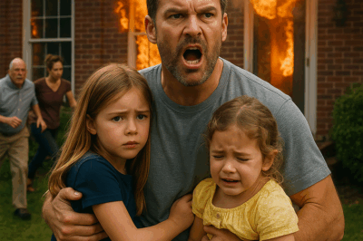 “‘Get Them Out!’ He Yelled, Diving Into the Burning Car With His Bare Hands — The Single Father Who Risked Everything to Save Two Trapped Little Girls on a Desolate Highway Didn’t Know the Truth Yet. Hours Later, When the Hospital Door Opened and He Learned Who the Children Belonged To, the Entire Town Fell Silent. What Happened Next Became One of the Most Miraculous Stories Anyone Had Ever Heard”