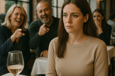 “They Laughed at the Quiet Woman in the Corner of the Luxury Restaurant for Her Simple Clothes and Cheap Purse — Whispering That She Didn’t Belong There and Must Have Wandered in by Mistake — But Minutes Later, When the Manager Tried to Remove Her and a Convoy of Security Guards and Executives Suddenly Rushed In to Apologize, Everyone Realized She Was the Billionaire Owner of the Restaurant Chain — and What Happened Next Left the Entire Place in Shock”