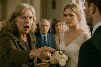 “The Day My Mother-in-Law Stormed Into the Church Screaming to Cancel the Wedding — Only to Discover the One Shocking Truth I Had Hidden That Would Change Every Life in That Room Forever”