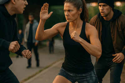 Street Thugs Surrounded a Lone Night Runner, Expecting
