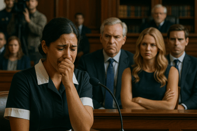 S-They Dragged the Housekeeper into Court Over Their Missing Diamond Necklace—But Her Silence Hid the One Secret That Could Destroy Them All