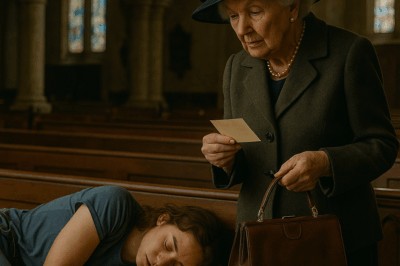 “My Wealthy Grandmother Caught Me Sleeping on a Church Pew After I Lost Everything—She Didn’t Wake Me, Just Left a Note on My Bag. When I Read What She’d Written, I Realized It Wasn’t Pity. It Was a Test.”