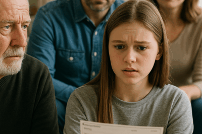 “My Grandpa Handed Me a ‘Fake Check’ on My Birthday and Told Me It Was Just a Joke — My Parents Laughed, I Laughed Too, But When I Cashed It the Next Day and Saw What the Bank Teller Did, I Realized He’d Left Me Something Far More Valuable Than Money”