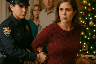 “My Sister Arrested Me at Christmas Dinner, but When Her Colonel Arrived and Addressed Me as ‘Ma’am,’ Everyone at the Table Realized the Secret I Had Hidden for Years Was Finally Unraveling”