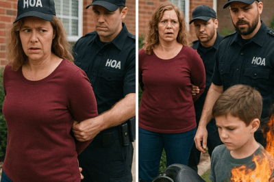 Fake HOA Cops Handcuffed My Wife for Hanging Lights — We Didn’t Burn a Single Thing. Instead, We Exposed the Fraud, Turned Her 17 Harleys Into Evidence, and Built a Public Case That Shattered Her Reputation, Bankrolled Our Future, and Left the Neighborhood Reeling.