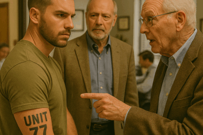 My Dad’s Friend Treated Me Like I Was Just His Assistant During a Business Meeting—Until He Saw the UNIT 77 Tattoo on My Wrist and Realized the Truth My Father Never Told Him