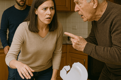 When My Father-in-Law Startled Me at Dinner and I Dropped a Plate, My Husband Asked “Why?”—But the Truth Behind My Reaction Revealed a Secret His Family Had Been Hiding from Me for Over Fifteen Years