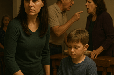 “The Night My Parents Called My Son a ‘Street Dog’ and Kicked His Dinner Plate Into the Trash, Not Realizing I’d Finally Had Enough — and the Quiet, Lawful Revenge That Made Them Lose Everything They Took for Granted”