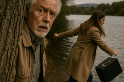 “I Was Walking by the Lake One Misty Morning When I Saw My Daughter-in-Law Throw a Heavy Suitcase Into the Water — I Hid and Watched in Horror, Not Knowing What She Was Trying to Get Rid Of. Hours Later, After Everyone Denied Knowing Anything About It, I Went Back to Pull It Out Myself, and What I Found Inside Changed How I Saw My Family Forever”