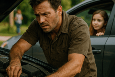 When a Broke Single Dad Fixed a Stranger’s Car for Free, He Thought He’d Never See Her Again — Until the Little Girl in the Back Seat Whispered, “Please Marry My Mom.” What Happened Next Made the Mechanic’s Whole Town Cry and Changed Three Lives Forever.