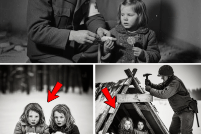 “Two Little Sisters Wandering Through a Frozen Forest With Nothing But Snow to Eat, Until One Exhausted American Soldier Broke Every Rule, Built Them a Shelter With His Bare Hands, and Sparked a Moment of Humanity That Stopped a Warzone Cold”